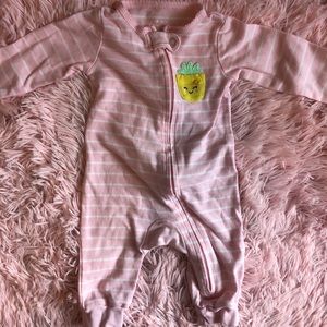 Pink Zip Sleeper Onesie